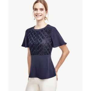 Ann Taylor Lacey Peplum